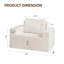 Canapé confortable en mousse haute densité avec coussin, parfait pour le salon, la chambre à coucher et l'espace de jeu