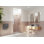 Stellar 39.5 in. x 78 in. Fully Frameless 3 Panel Inline Hinge Shower Door