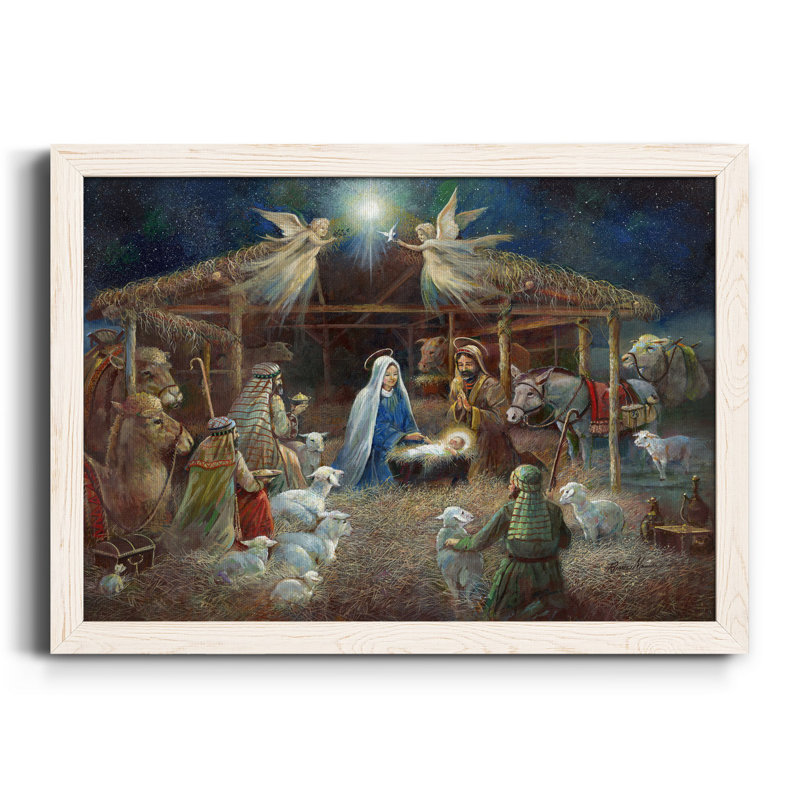 " The Nativity " Painting Print, 17" H x 20" W x 1" D, White