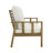 Daphne 5 - Person Seating Group with Natural Cushions and Cream Parasol