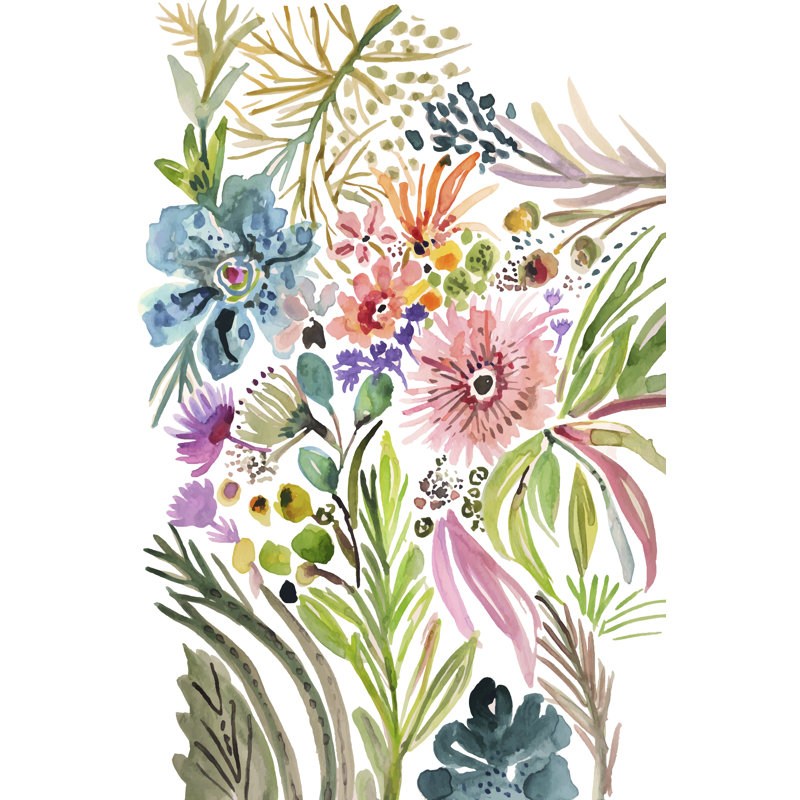 Fleurs heureuses I, H 30 po x l 20 po x P 1,25 po