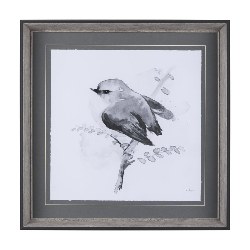 Eastern Blue BW III, reproduction d'art encadrée à la main avec passe-partout en verre, Rifleman BW II