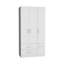 Armoire blanche à 4 tiroirs et 2 portes-1736195426-1736195427