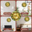 Horloge brillante avec chiffres dorés