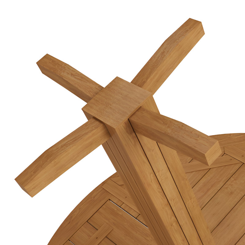 ARB Teak Outdoor Collection Outdoor Square Teak Bar Table