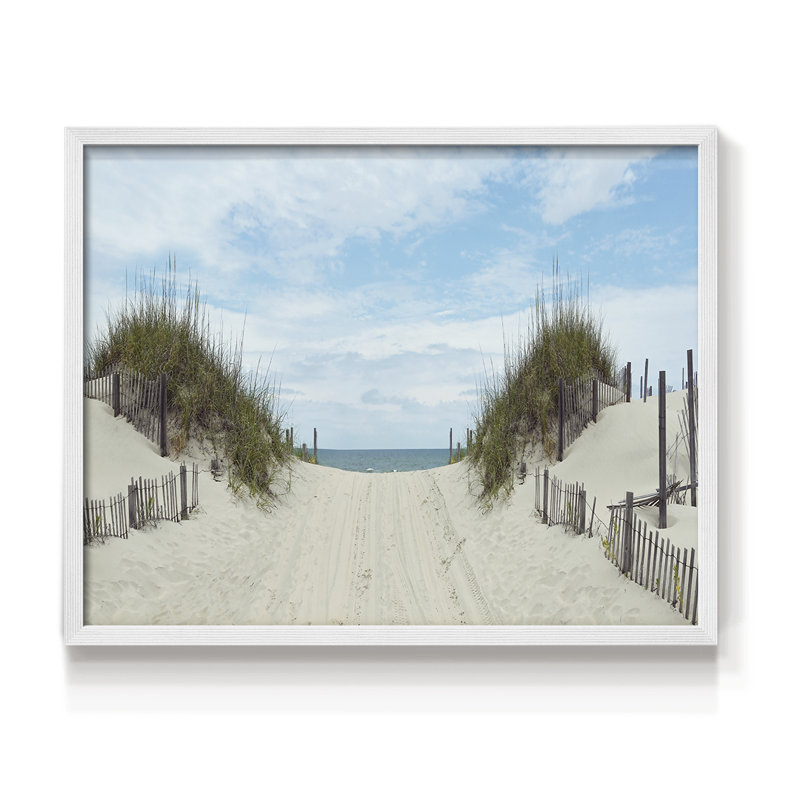 Path to Corolla -Framed Print - Restickable, H 11 po x l 14 po, Blanc