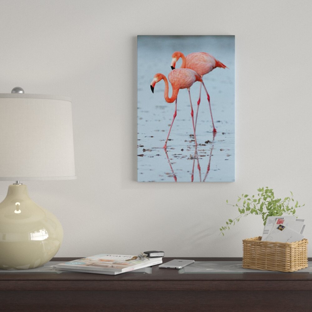  Flamingo on Beach With Starfish Flamingo Prints