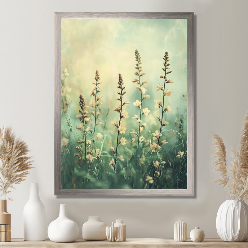 Nault - impressions murales florales, Argent argent, H 20 po x l 12 po, Reproduction encadrée d'une seule photo