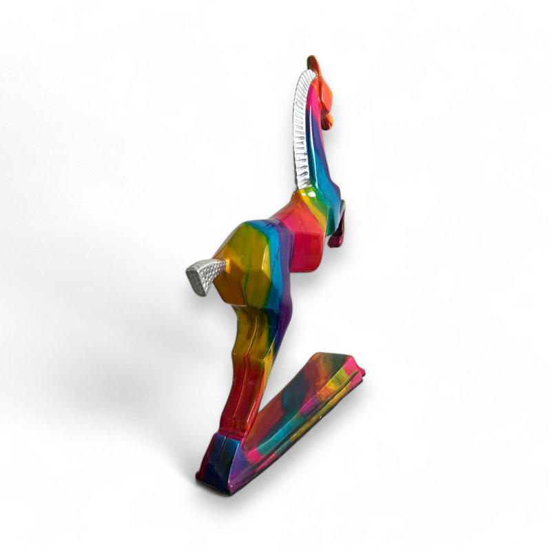 Sculpture de cheval abstraite