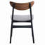 Ensemble de salle à manger contemporain 5 pièces, table et 4 chaises d'appoint rembourrées