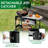 Kettle Charcoal Table Cart Grill With Shelves
