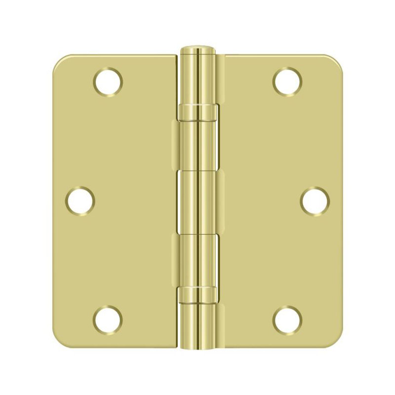 64'' x 64'' Steel Surface Mount Hinge, Polished Brass