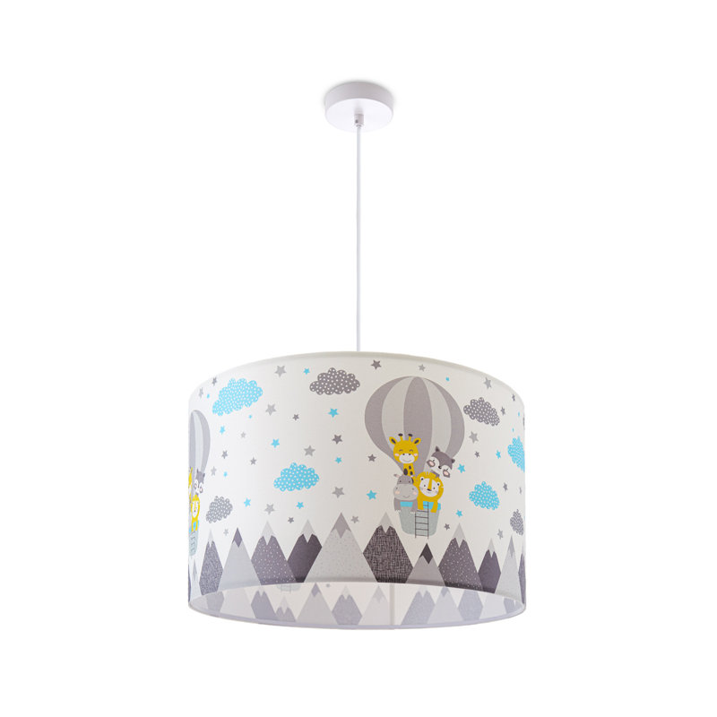 Shanice 1 - Light White Drum Pendant