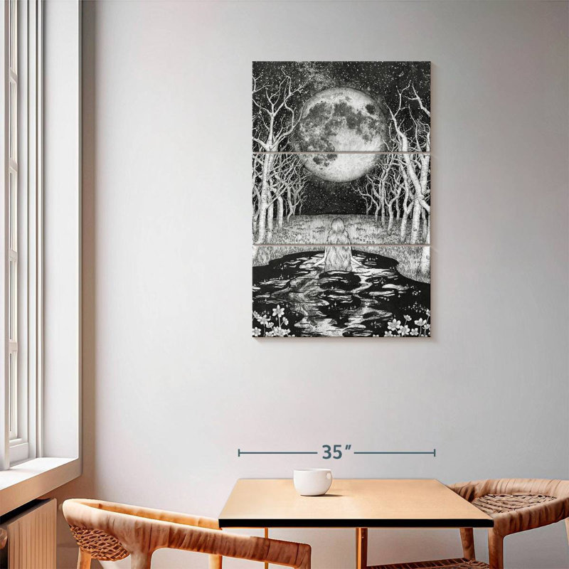 Oberle The Moonlight Bather, 57" H x 36" W