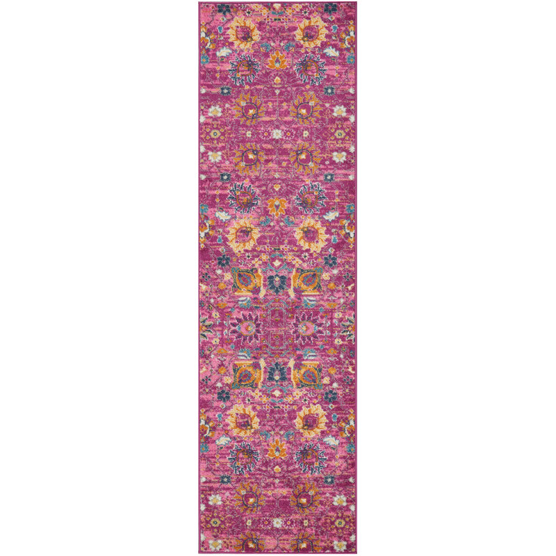 Floral Indoor Rug, Runner 2'2" x 10'