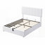 Lit plateforme double rembourré avec rangement hydraulique - Robuste Aucun sommier tapissier requis-1871152084-1871152087