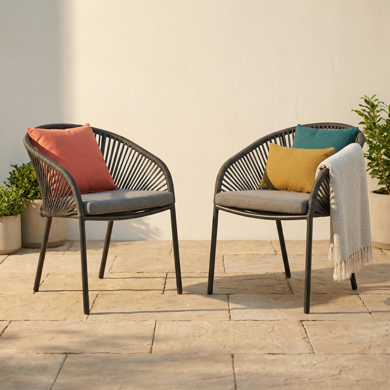 Corrigan Studio Aluminum Patio Dining Set With Extendable Rectangular ...