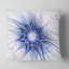 Texture de fleur fractale bleu clair - coussin imprimé abstrait-29604163-29604159