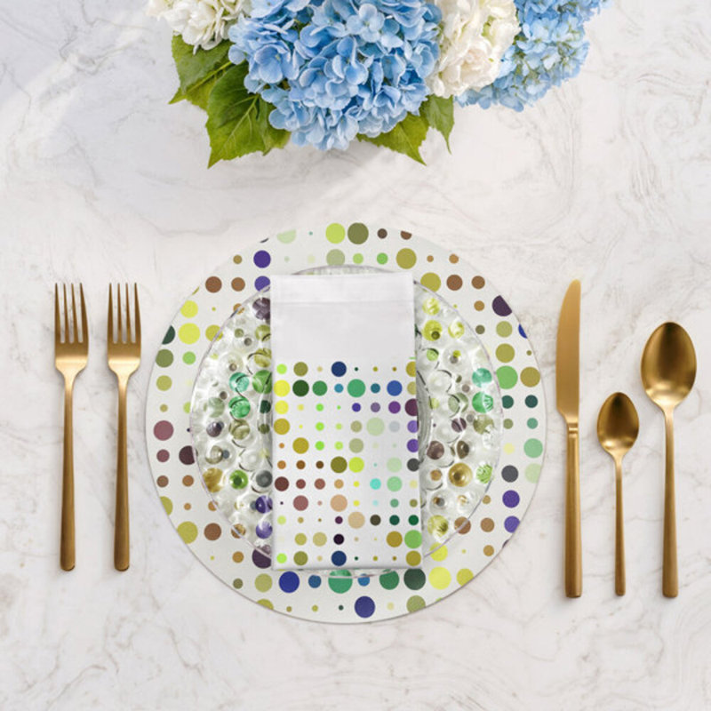 Mod Confetti Cotton Sateen Dinner Napkins, Granada