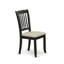 Ensemble de salle à manger 5 pièces comprenant une table de salle à manger rectangulaire avec rallonge papillon et 4 chaises de salle à manger rembourrées en tissu de lin, 42 po x 84 po, noir-2077215403-2134167103-2124292335