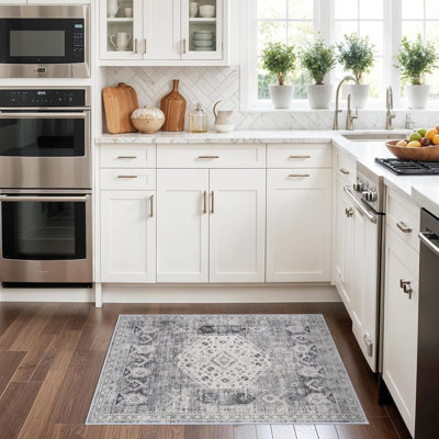 Tapis de couloir: Tapis lavable facile à nettoyer pour la cuisine de la chambre d'entrée