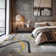 Contemporary Distressed Abstract Lines Non Slip Area Rug