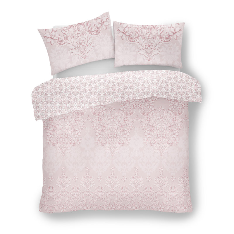  Duvet Cover Set, Double, Pink