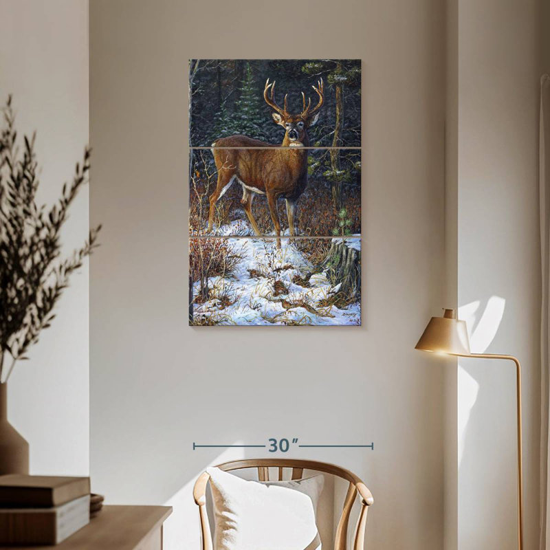 Brampt dernière lumière - queue blanche, H 57 po x l 36 po