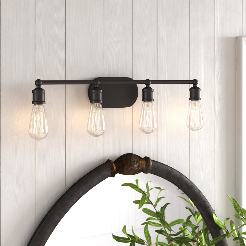 Oil Rubbed Bronze 4-Light Dimmable Vanity Fixture