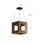 Luminaire suspendu carré à 1 lumière Morina-88045141-88068768