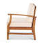 Fauteuil droit, crème