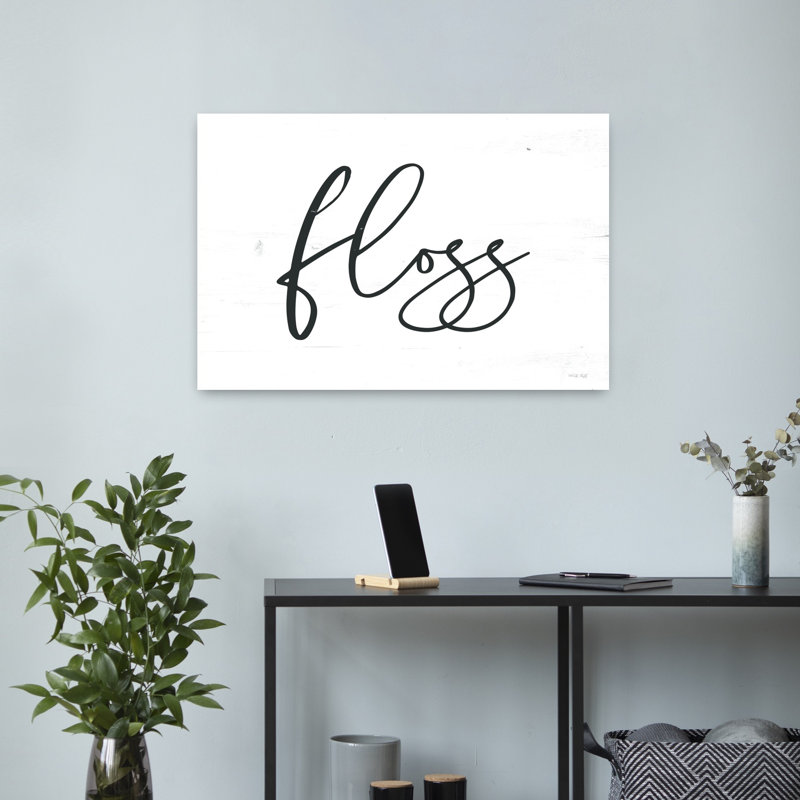 Floss Abstract Contemporary Wall Art Print, 40.64cm H x 60.96cm W
