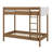 Twin Over Twin Bunk Bed With Boucle Upholstered Headboard And Footboard,Ladder, Safety Guardrails,Rubber Wooden Bunk Bed