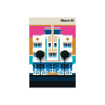 Miami 40, reproduction sur verre acrylique