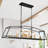 6 - Light Dimmable Kitchen Island Square / Rectangle Chandelier