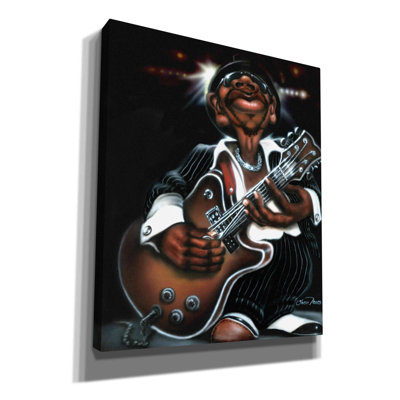 «Winston Porter Jazzman Cool» par Leonard Jones - impression sur toile tendue