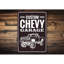 Enseigne personnalisée en aluminium pour garage Chevy-58562387