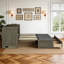 Grand lit escamotable avec grand tiroir de rangement, armoire murale en bois de pin avec station de charge USB intégrée-808087923