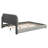 Queen Size Velvet Upholstered Platform Bed,Solid Frame And Stylish Curve-Shaped Design-323356587