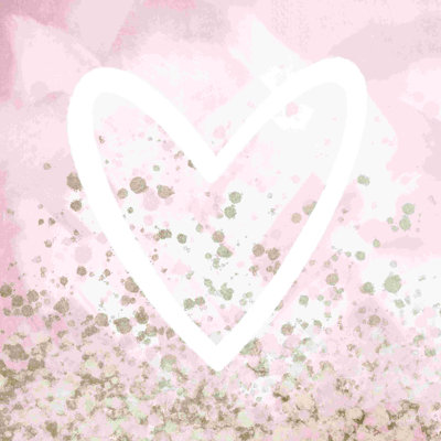 " Abstract Blush Heart " Painting Print