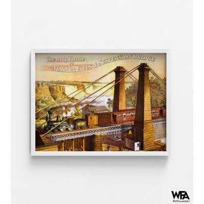 «Niagara Falls Train Travel», affiche rétro canadienne, art mural rétro des chutes du Niagara, impression d'affiche de train, grande œuvre rétro de chemin de fer
