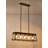 Ayling 5-Light 38" W Vintage Industrial Metal Island Linear Chandelier with Rectangle Light Shade for Kitchen Island Dining Room-1555208014