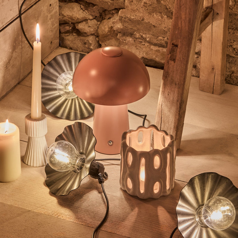 Metal Desk Lamp, Blush Pink