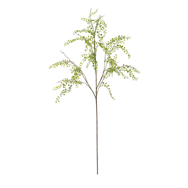 48" Green Artificial Silk and Plastic Leaves Spray Set