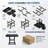 Compact Patio Dining Sets, Hdpe 3 Piece Modern Bistro Set For Patio
