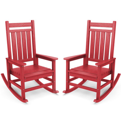 HDPE Rocking Chair Outdoor Set of 2