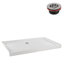 Base de douche rectangulaire en acrylique l 60 po x P 36 po, bonde incluse