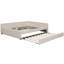 Lit plateforme tapissier avec port USB et gigogne-2081324176