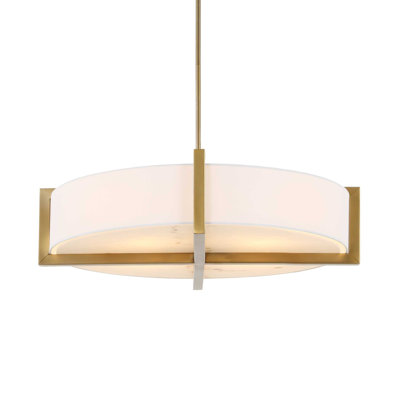 Luminaire suspendu tambour 4 lumières Uttermost Cresson