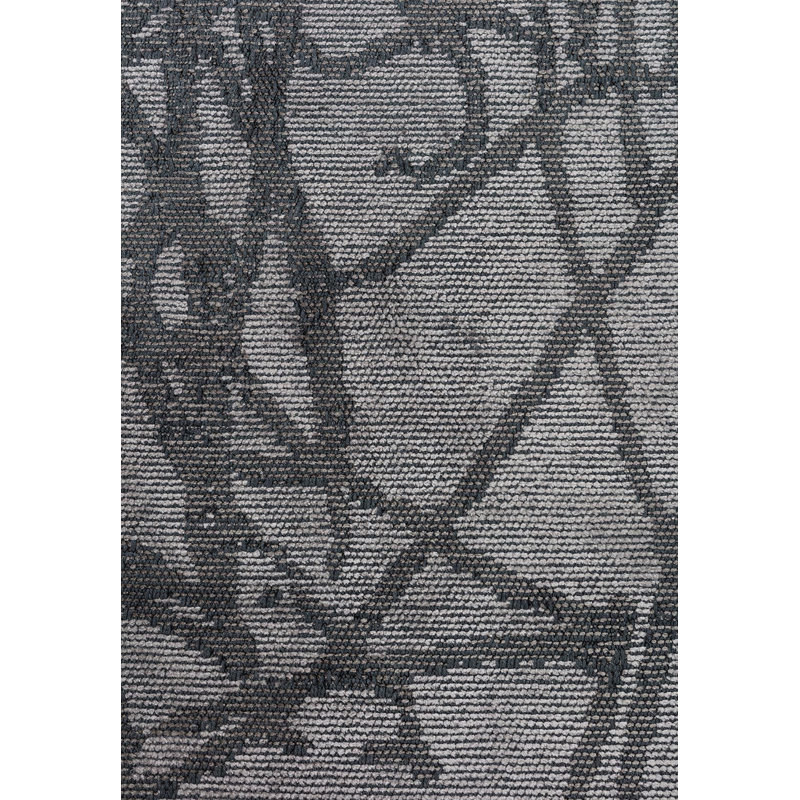 Rapture Abstract Area Rug in Gray, Rectangle 7'10" x 11'2"